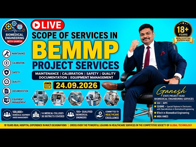 🔴 LIVE |BEMMP Scope of Services | Maintenance, Calibration, Safety, Quality, Management | 24.09.2026