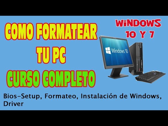 How to Format a PC and Install Windows 10 Complete Course 2023, learn 3 methods