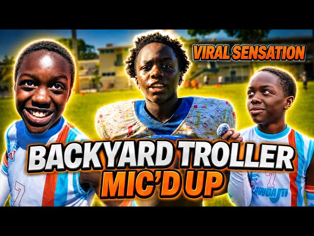 The FUNNIEST player in Youth Football😂 | Backyard Troller MIC’D UP🍿| OVER 50 MILLION VIEWS‼️