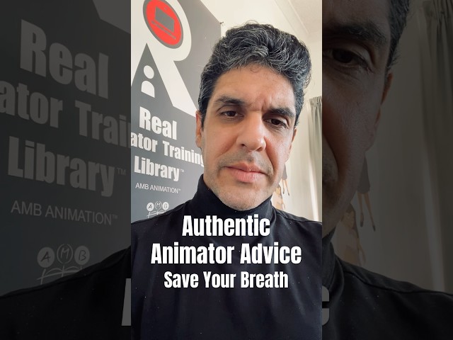 Authentic Animator Advice - save Your Breath for what Matters #2danimation #traditionalanimation #2d