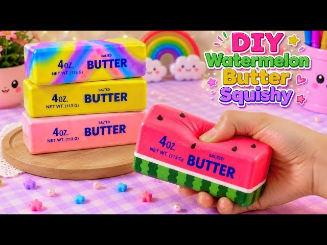 DIY Giant Watermelon Squishy | Easy & Satisfying Tutorial / Easy craft ideas /school project
