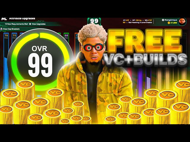 GET FREE 99 OVR BUILDS IN NBA 2K26! EARN 200K+ PER DAY! BEST VC METHOD ENDORSEMENT AND FIBA METHOD!