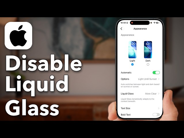 How To Completely Disable Liquid Glass In iOS 27