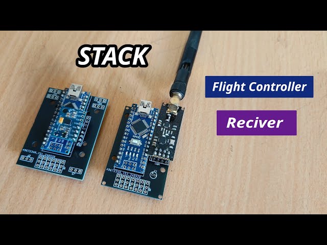 DIY Flight Controller + Reciver As Stack For Drone,Rc Plane | Arduino Flight Controller & Reciver 