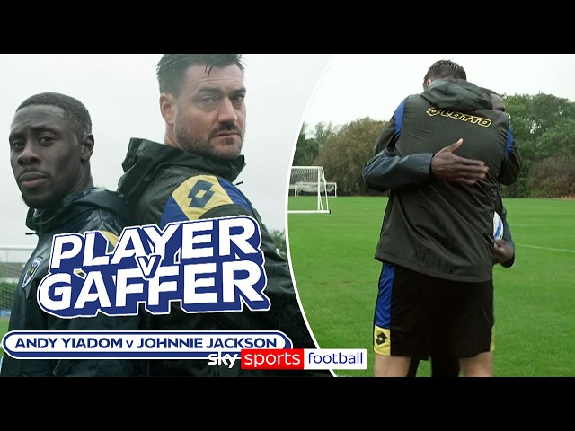 MANAGER vs PLAYER PENALTY SHOOTOUT | AFC Wimbledon boss Johnnie Jackson takes on Andy Yiadom