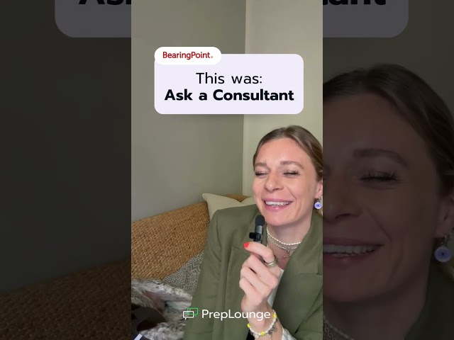 This was Ask a Consultant with BearingPoint! 🚀