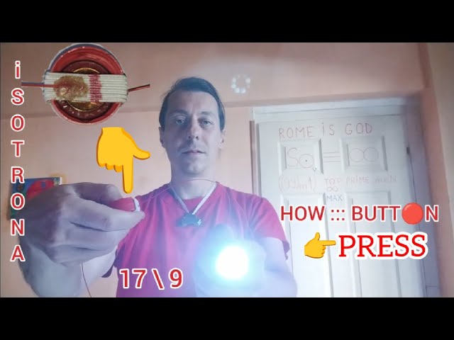ONE ELECTRIC PRESS BUTTON, HOW TO (DC, LOW VOLTAGE)
