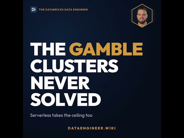 Why Databricks serverless exists, and which of your jobs should stay on classic clusters