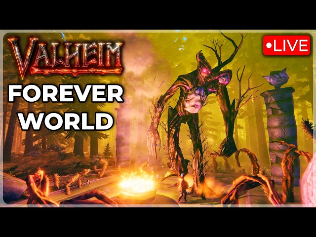 🔴Elder BOSS Fight & Entering the SWAMP! (Valheim Forever World Ep.4)