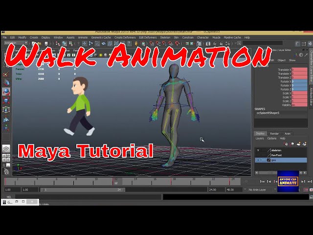 Walk Animation Tutorial in Maya | Rees3D.com