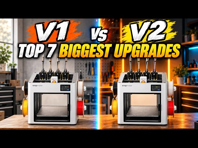 Snapmaker U1 V2.0! Same Printer, HUGE Upgrades! MUST WATCH!
