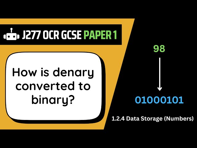 Denary to Binary | 2.4 | OCR GCSE Computer Science | J277