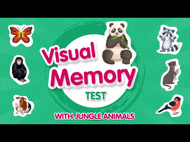 Visual Memory Test for Kids! | Can you solve all the questions? | Jungle Animals