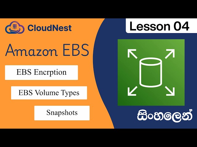 AWS EBS Sinhala Tutorial | Amazon Elastic Block Store Explained | Lesson 4