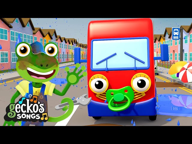 Rain, Rain, Go Away! ☔🎶 Baby Truck’s Rainy Day Adventure | Gecko's Songs 🎶 | Toddler Fun Learning