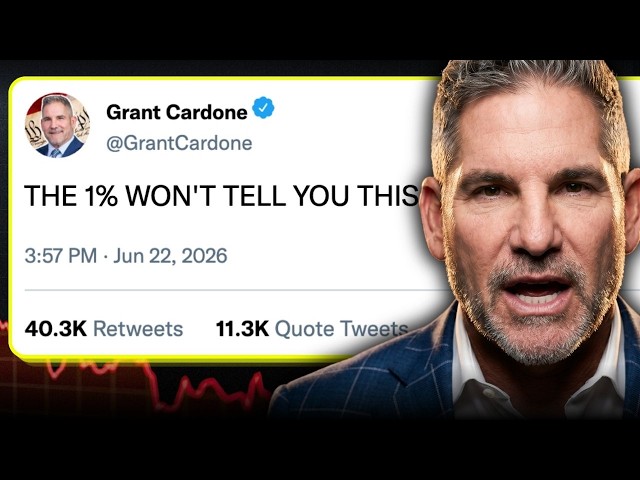 "Money Doesn't Grow On Trees" — Grant Cardone Exposes The Lie That Keeps You Poor