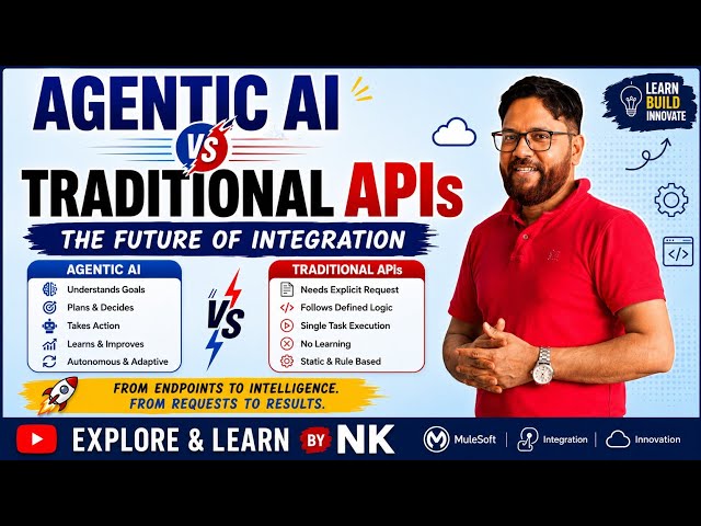 Agentic AI vs Traditional APIs: Key Differences Explained | MuleSoft #AgenticAI #APIs #Integration
