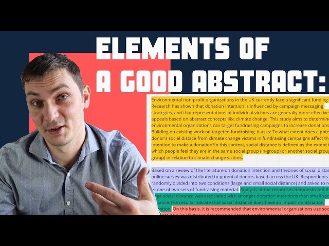 How to write a good abstract | structure, example abstract & tips