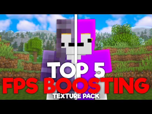 Top 5 BEST FPS Boosting Texture Packs | 1.21+
