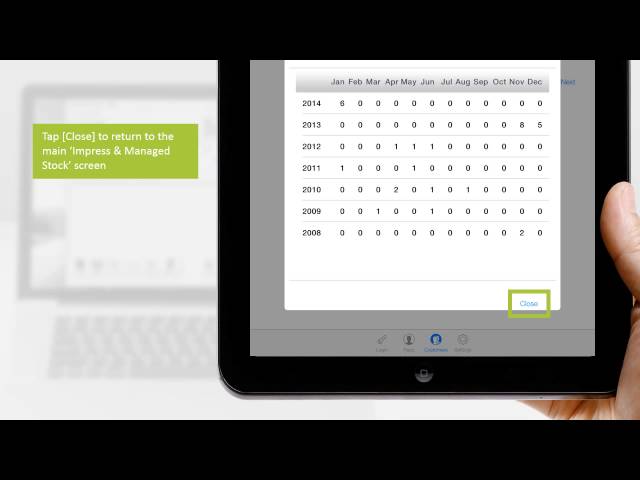 10 MAM SalesRep impress and managed stock