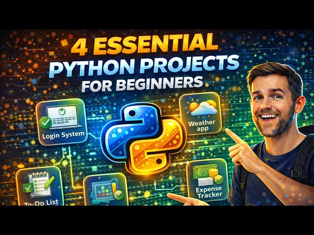 4 Essential Python Projects Every Beginner Must Build (Step-by-Step Guide)