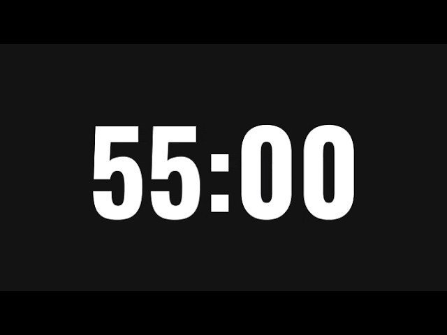 55 Minute Timer ⏳ | 55:00 Ultimate Focus Countdown | Study, Work, Reading & Productivity