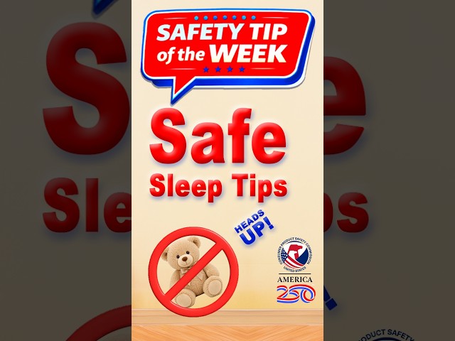 Safety Tip of the Week: Babies Need Sleep. Not Extras. #cpsc #consumersafety