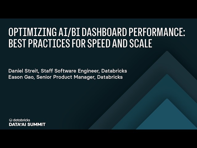 AI/BI Dashboard Performance: Caching, Materialization, and Lakehouse RT