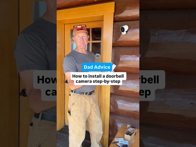 Thank you SimpliSafe for sending me your new doorbell camera. Love, Dad #SimpliSafePartner
