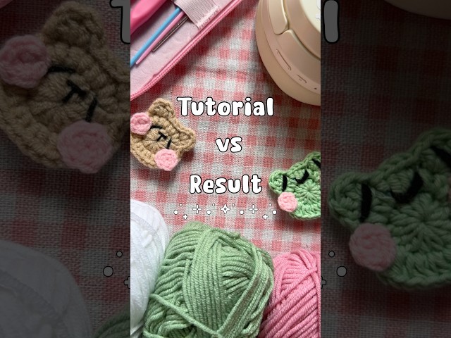 Tutorial vs. Result #crochet 🎀