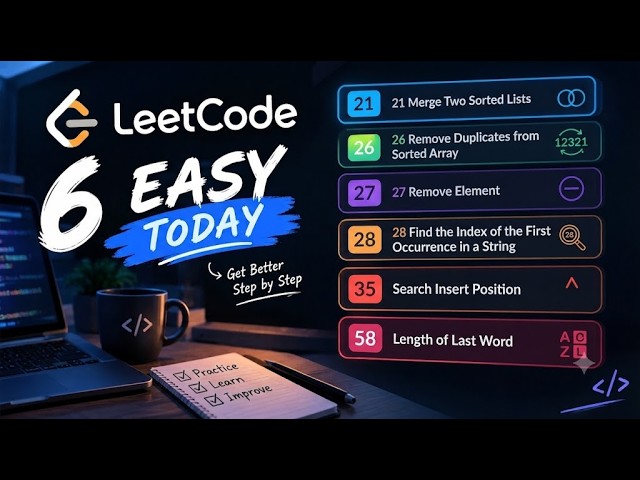 LeetCode Journey #2 | I Solved 6 LeetCode Easy Problems Back-to-Back!