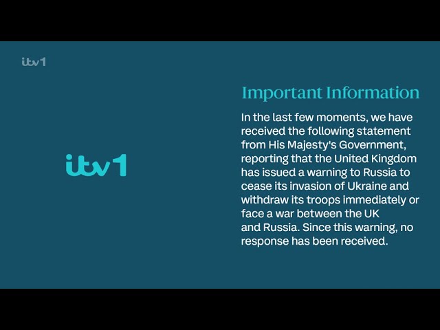 ITV EAS Scenario - The Beginning of World War 3