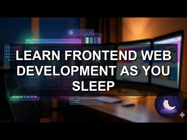 Learn FRONTEND WEB DEVELOPMENT as you SLEEP | HTML, CSS, JavaScript, Frameworks | The Nap University