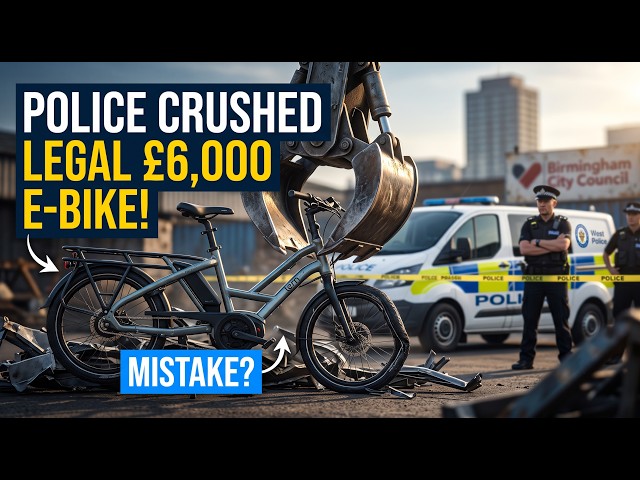 Police Crushed a Legal £6,000 E-Bike by Mistake (And How to Protect Yours)