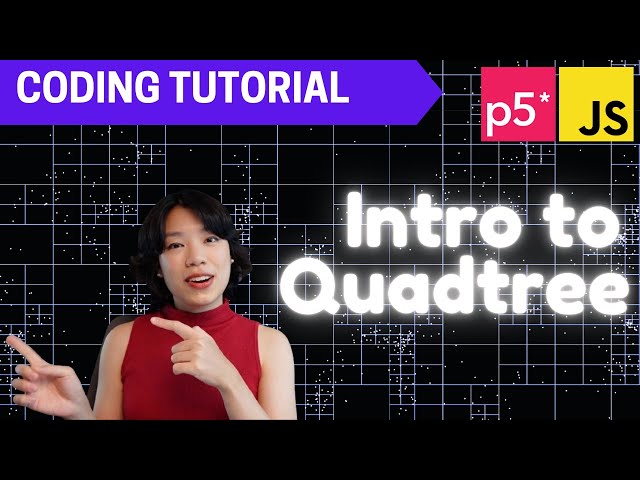 p5.js Coding Tutorial | Quadtree 🌴 (how not to crash your program w +1,000 colliding particles!)