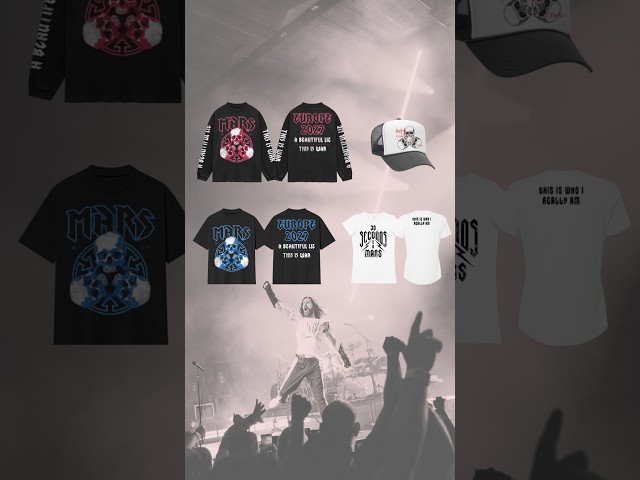 We couldn’t wait any longer…NEW TOUR MERCH JUST DROPPED🏴‍☠️⚔️🐅 Available in the MARS STORE.
