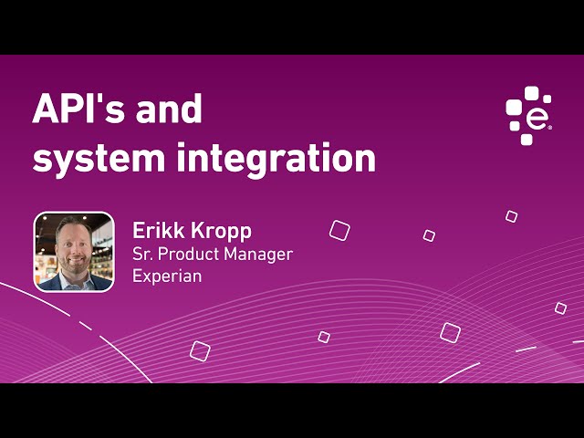 API's and system integration - The Path to Modernization