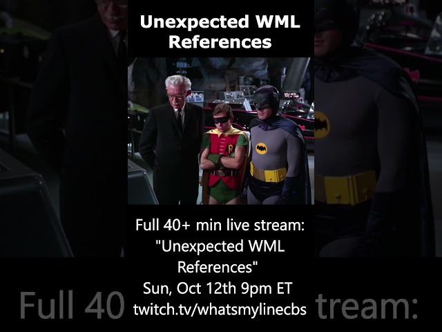 Unexpected WML References: Batman (Jan 27, 1966)