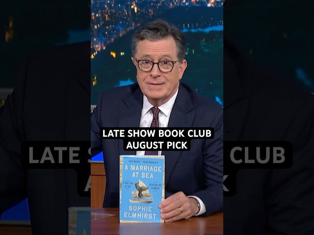 Our August pick is “A Marriage at Sea” by Sophie Elmhirst. #Colbert #LateShowBookClub #Shorts