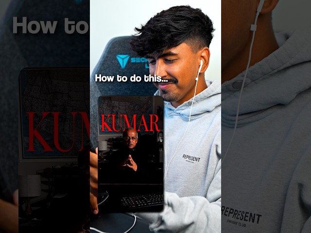 Viral Trend “The Kumar Method” 60 second tutorial.