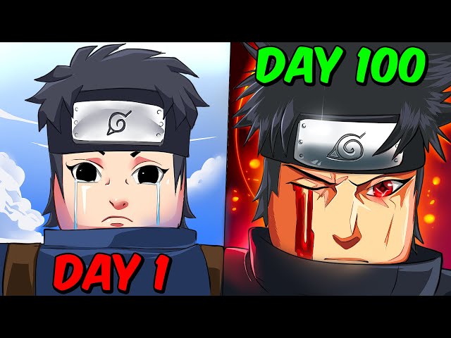 Spent 100 days Going From Noob To SHISUI UCHIHA In Shindo Life! Rellgames Shinobi Life 2