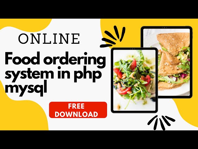 Online Food Ordering System Project in PHP MySQL with source code
