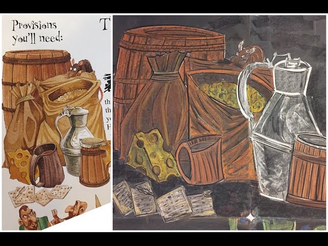 Step by Step Chalk Drawing + STUDENT'S WORK