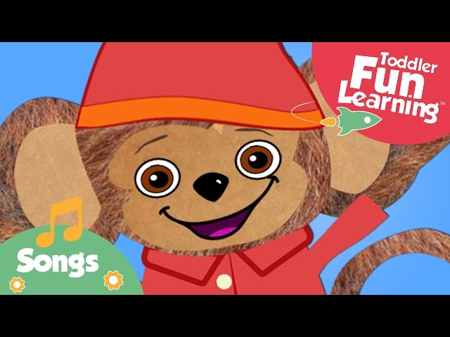 Five Little Monkeys Jumping on the Bed | Songs for toddlers | Toddler Fun Learning