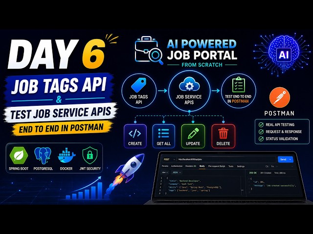 Build Job Tags API & Test Job Service REST APIs | Spring Boot