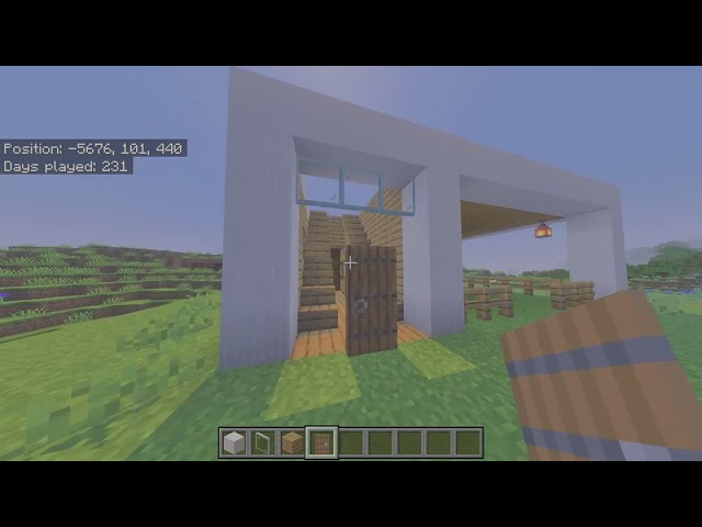 Minecraft Modern Mansion Tutorial! (EASY!)