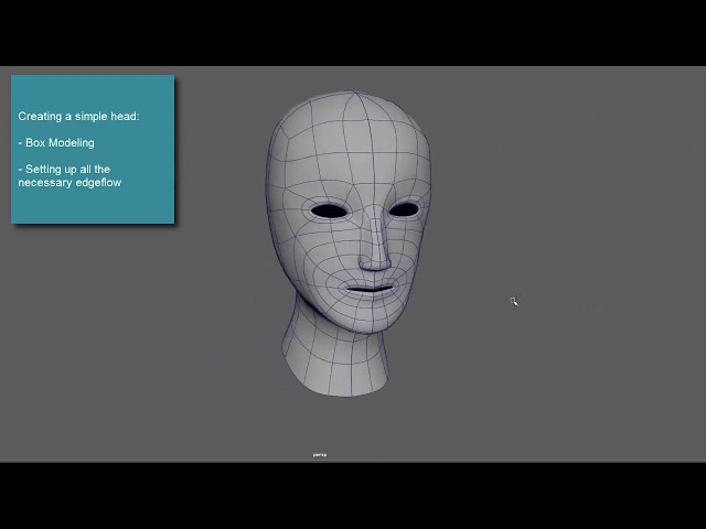 Maya: Modeling a Simple Head