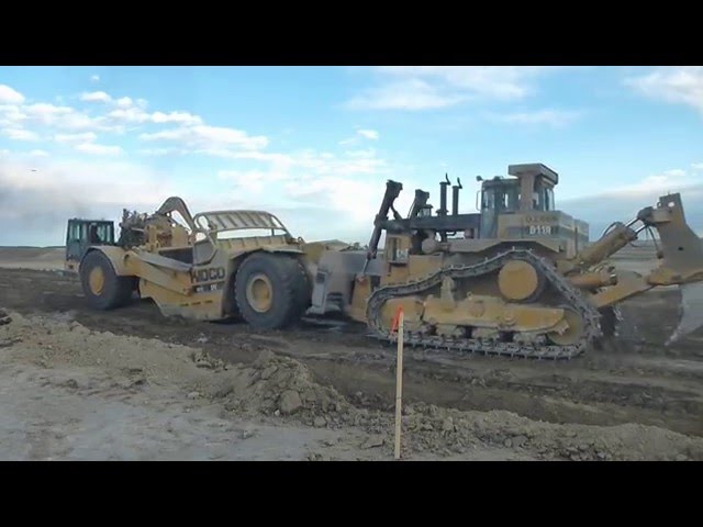3 Caterpillar D11's & Hitachi 1200 = Mass Excavation