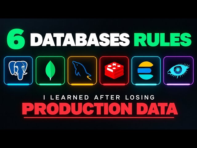 6 Database Rules I Wish I Knew Before Losing Production Data