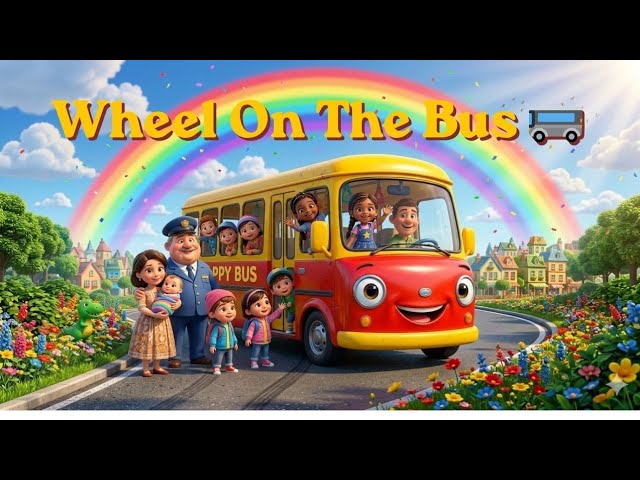 Wheels On The Bus | Nursery Rhymes & Kids Songs| Fun Toons Cartoon Animation